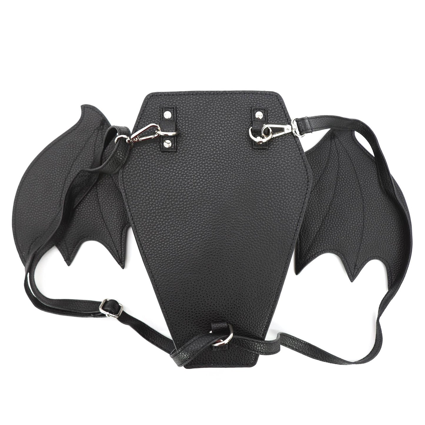 Bat Coffin Backpack in Vinyl