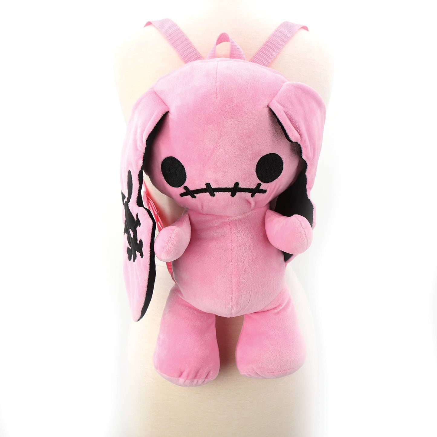 Naughty Bunny Stuffed Backpack Pink