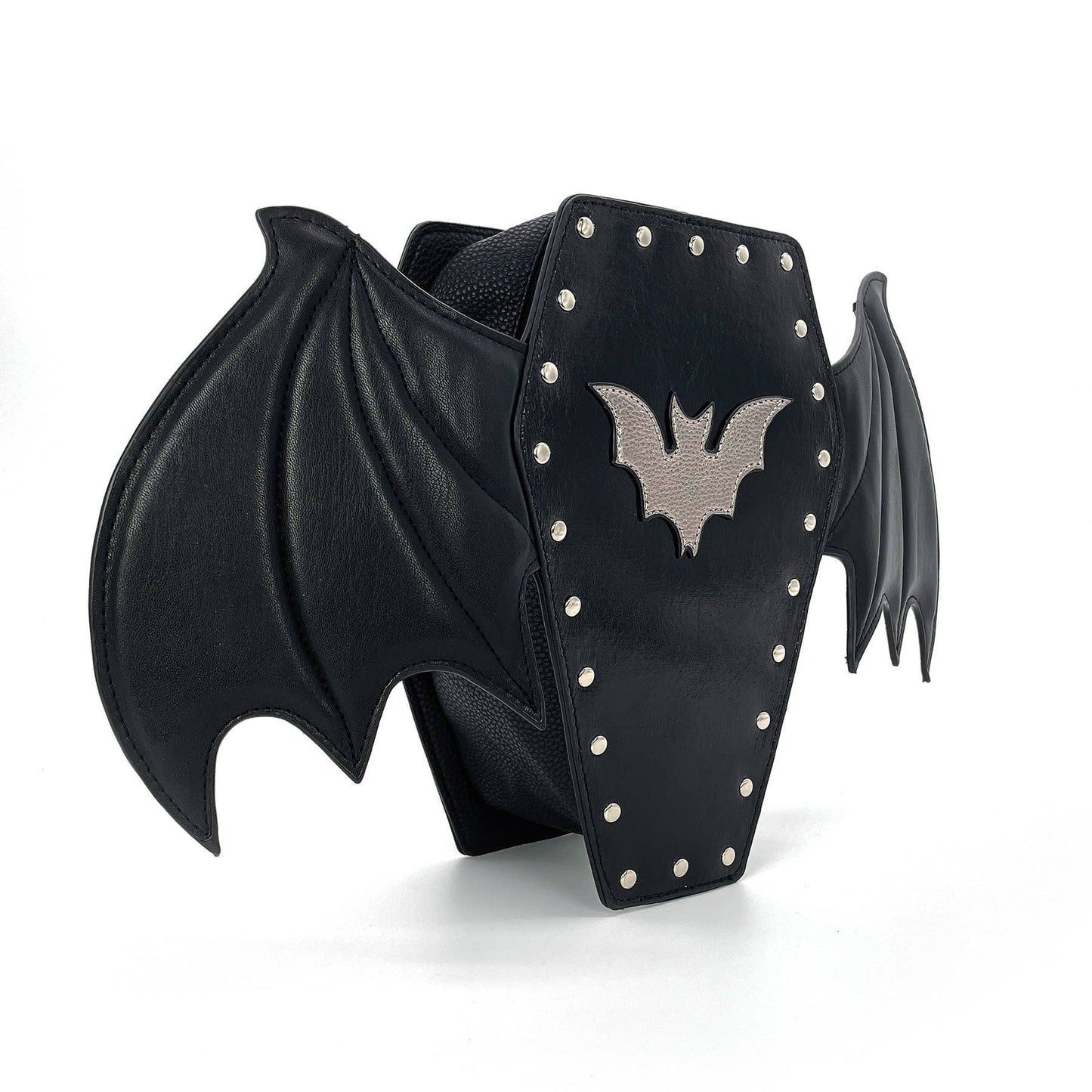 Bat Coffin Backpack in Vinyl