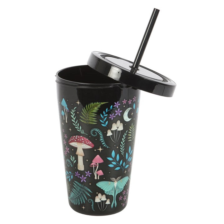 Dark Forest Plastic Tumbler & Straw