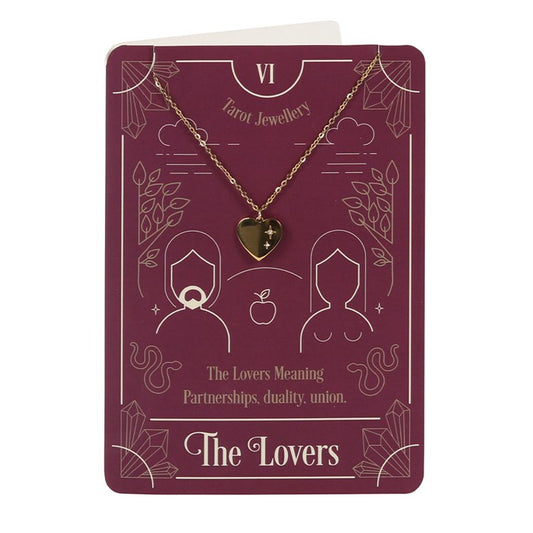 Tarot Necklace and Card - The Lovers