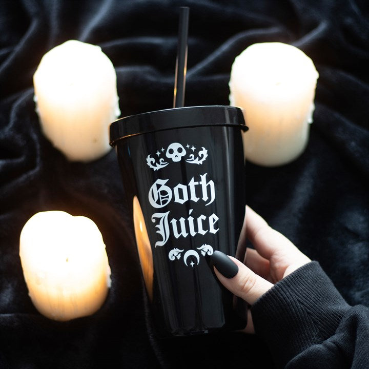 Goth Juice Plastic Tumbler & Straw