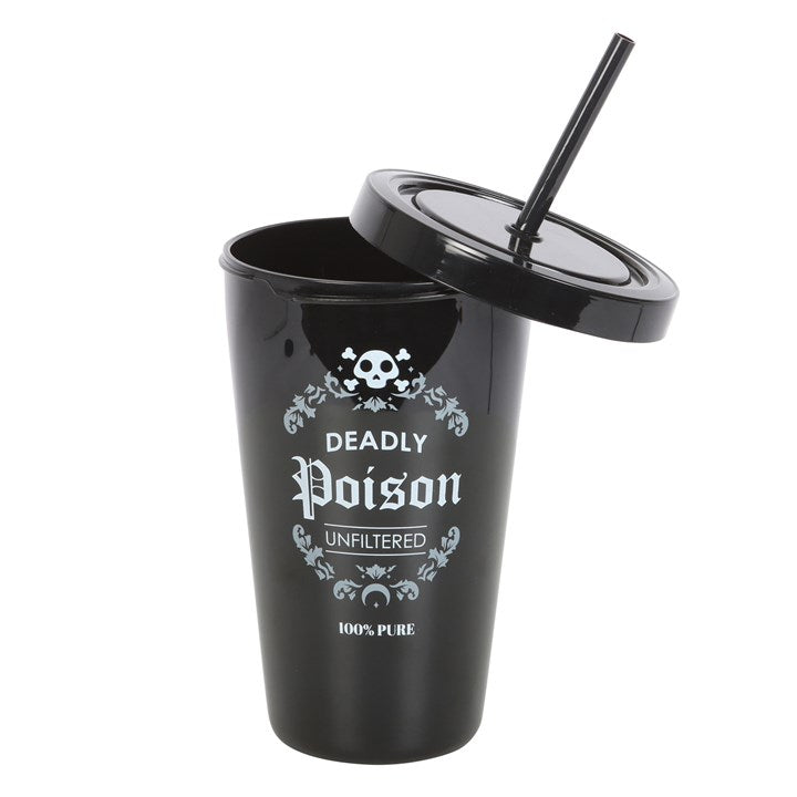 Deadly Poison Plastic Tumbler & Straw