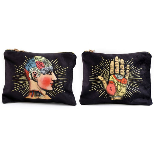 Phrenology & Palmistry Makeup Bag