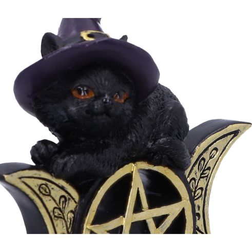 Black Magic Cat Tea Light Holder