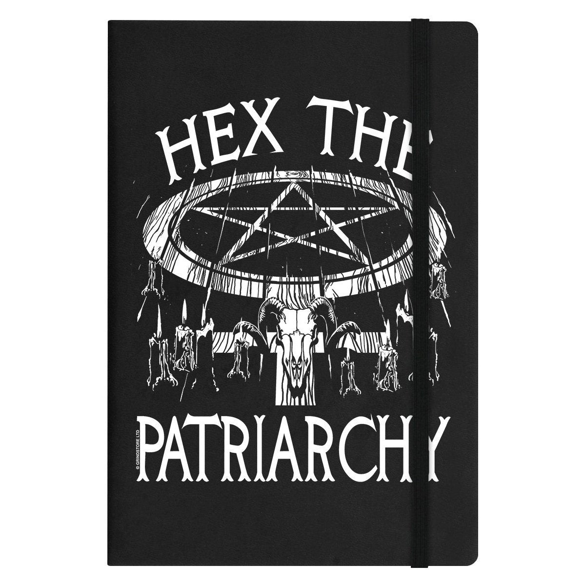 Hex The Patriarchy Black A5 Hard Cover Notebook