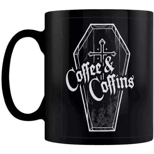 Coffee & Coffins Black Mug