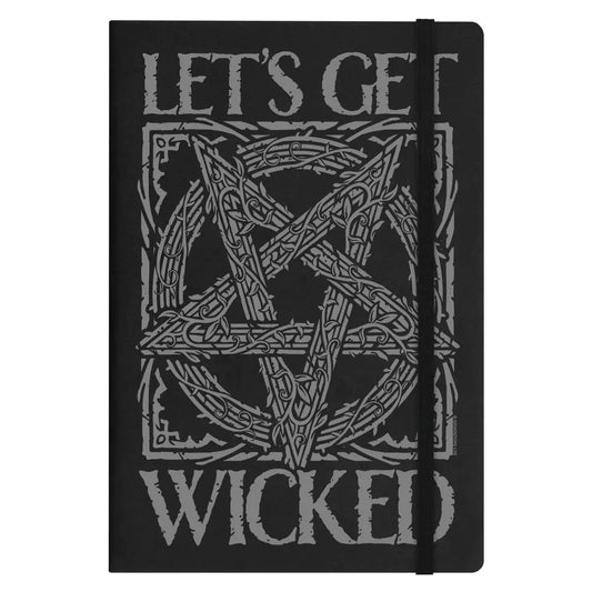 Let's Get Wicked Black A5 Hard Cover Notebook