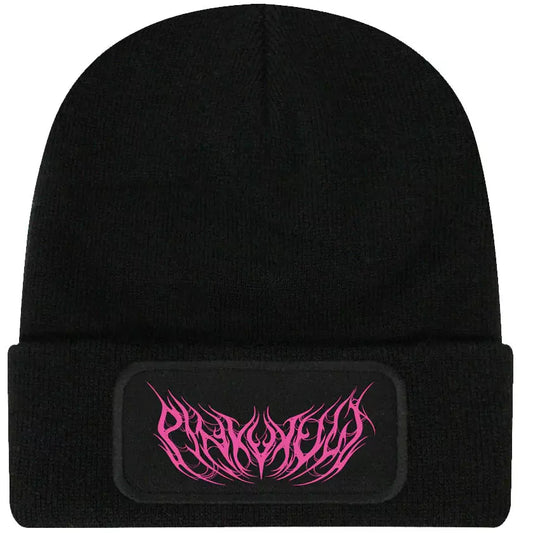 Pinku Kult Logo Black Beanie