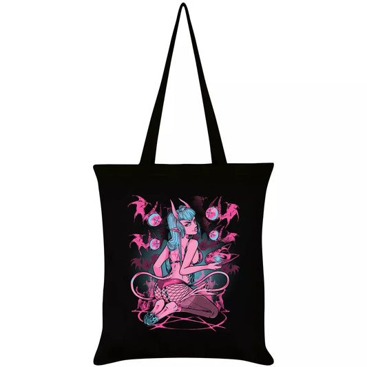 Pinku Kult Shichan Black Tote Bag