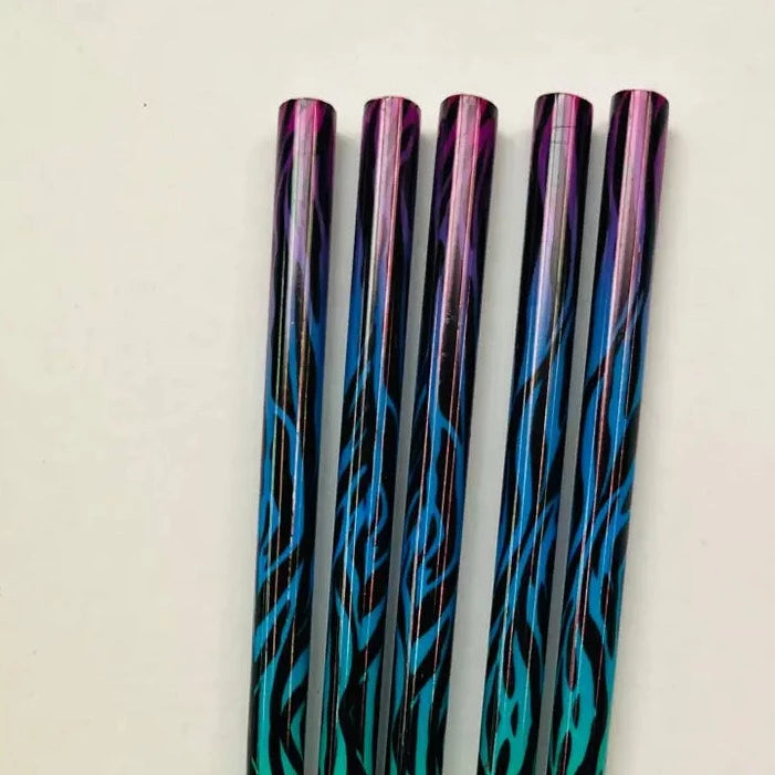 Re-usable Animal Print Themed Straws