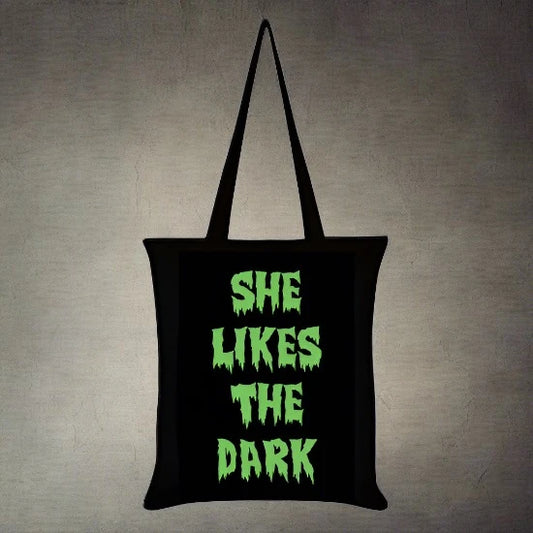 She Likes The Dark Tote Bag