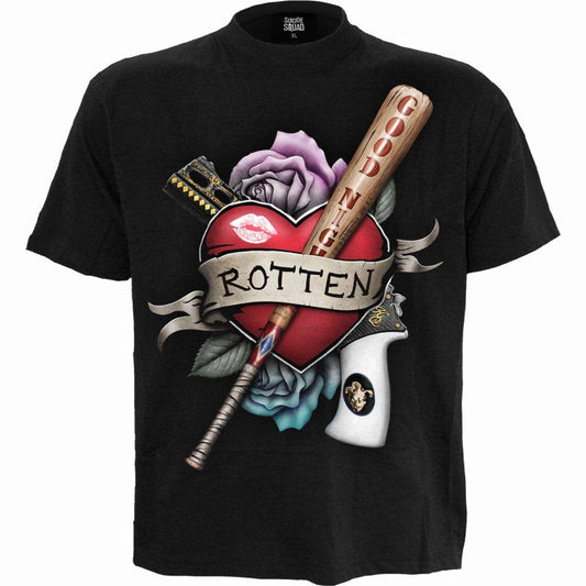 Harley Quinn - Rotten - Print T-Shirt Black