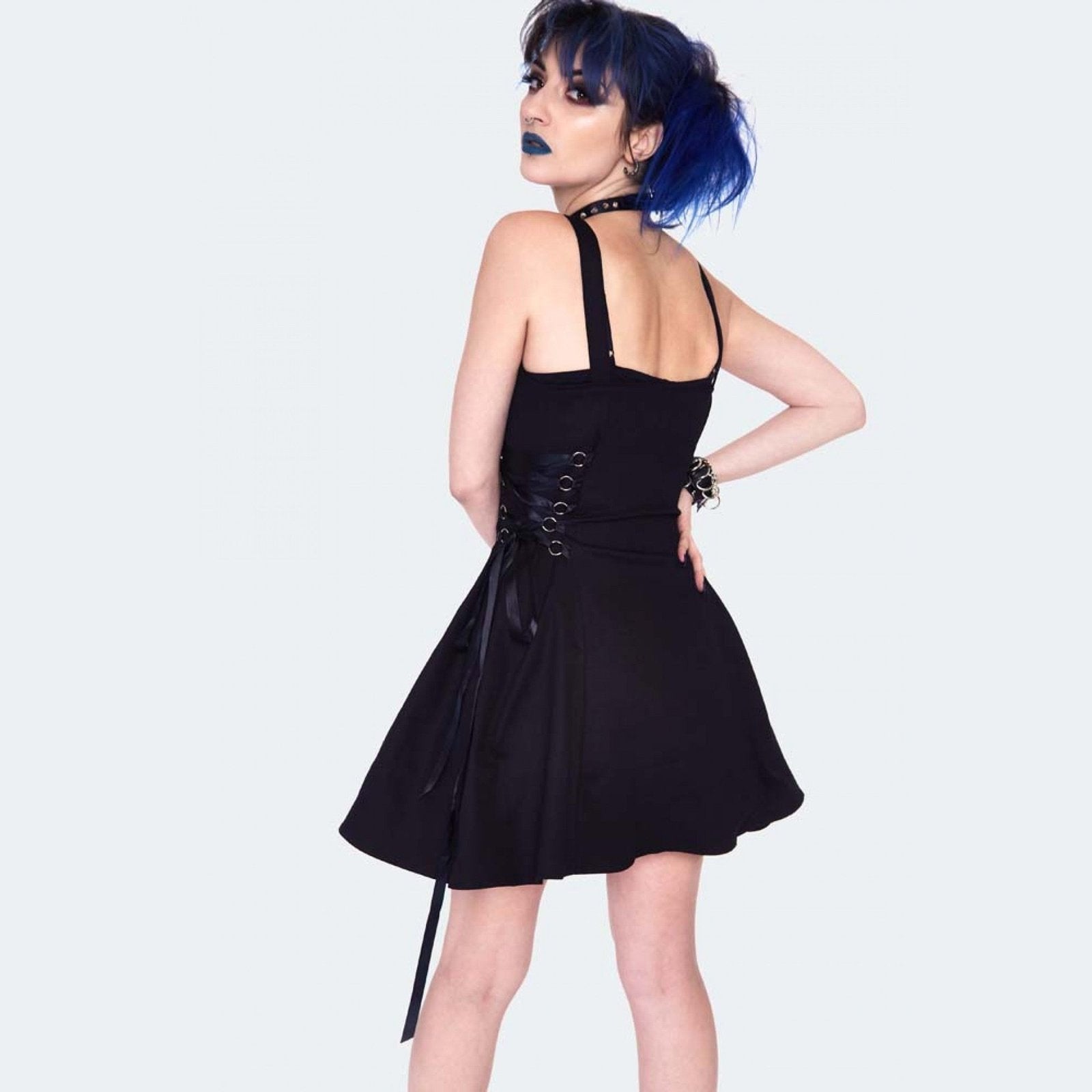 Lace Up Corset Mini Dress