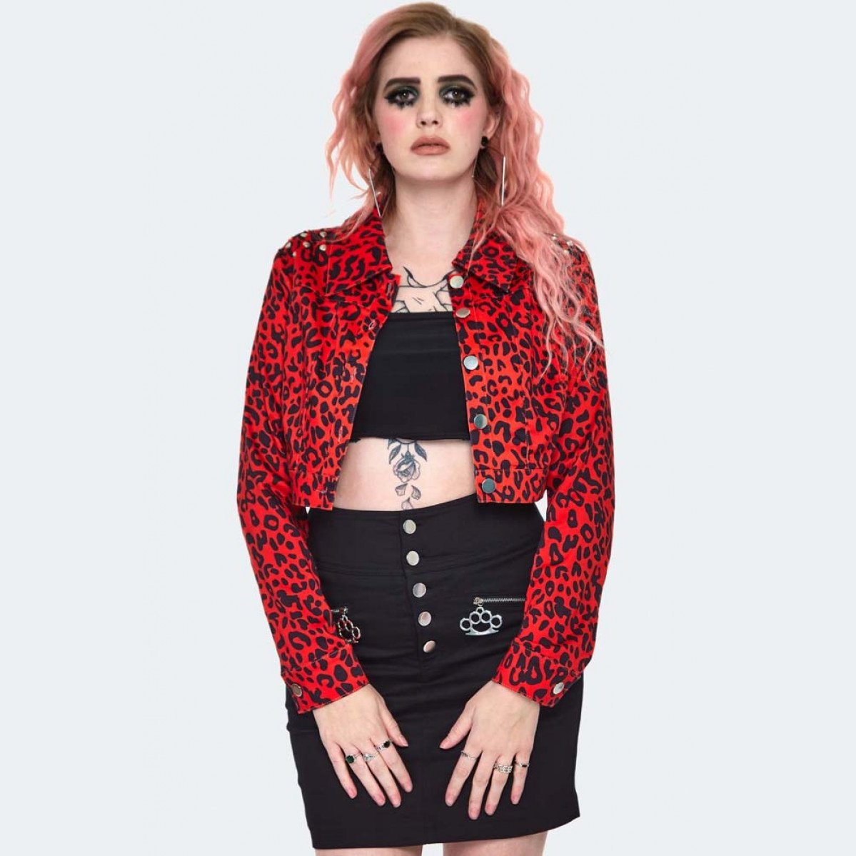 Red Leopard Print Jacket