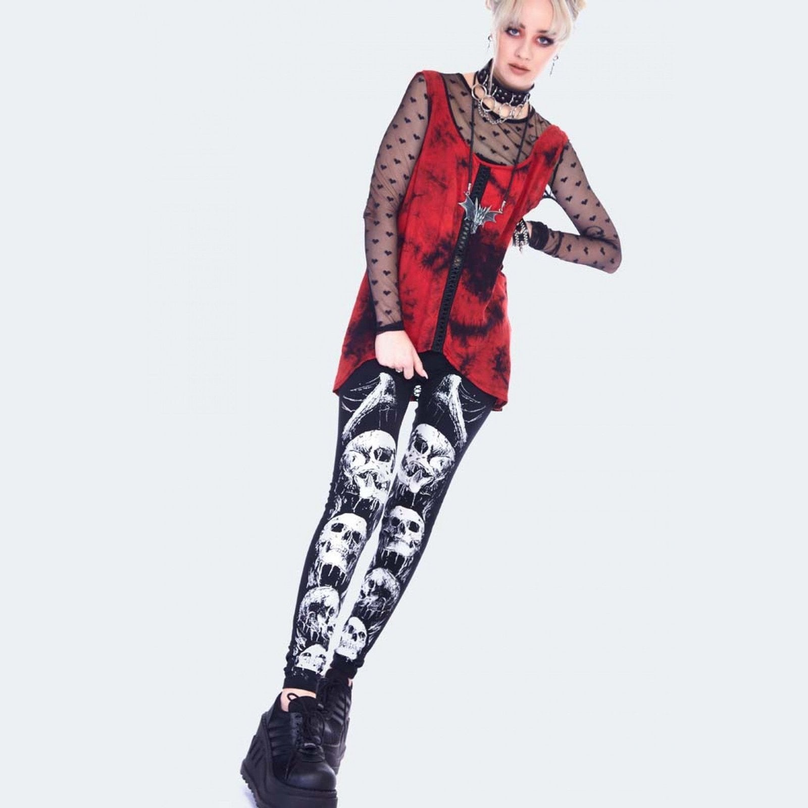 Skulls Print Leggings